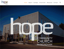 Tablet Screenshot of hopecommunitychurch.co.uk